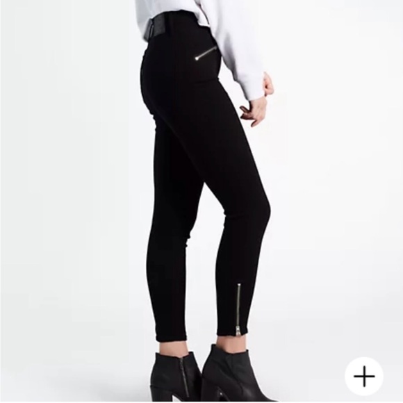 Levi's Mile High Black Moto Ankle Jeans | Black - Picture 10 of 10